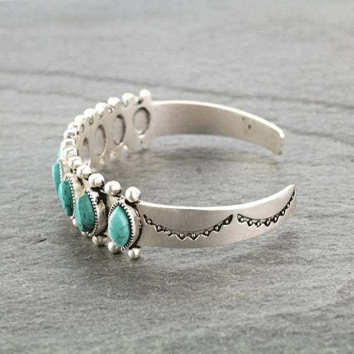 Wholesale Turquoise Open Bracelet Vintage Pattern Bracelet Bracelet Bracelet