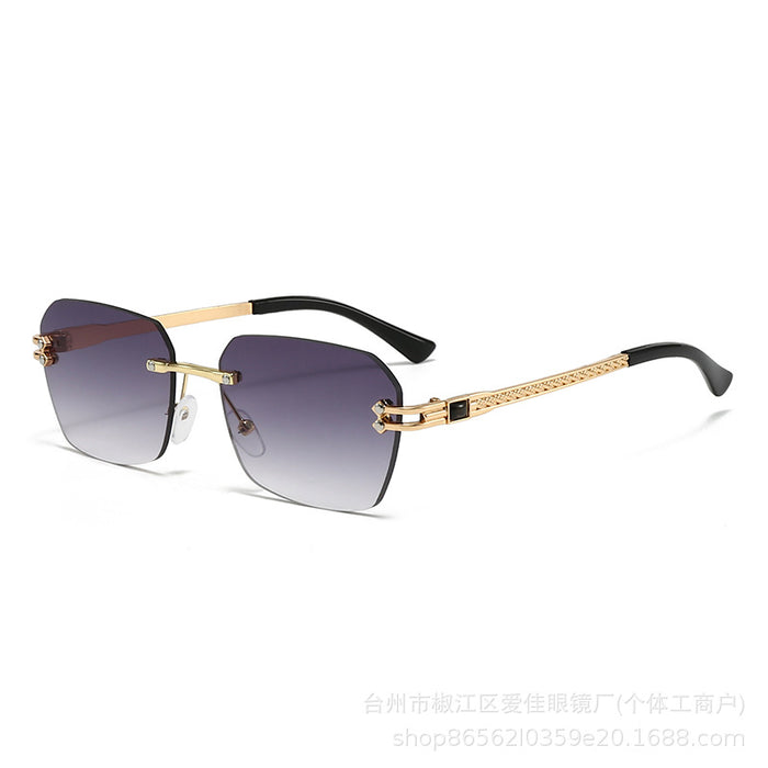 Wholesale New Fashionable Frameless Cut Edge Sunglasses, Personalized Trendy Sunglasses, Sunglasses