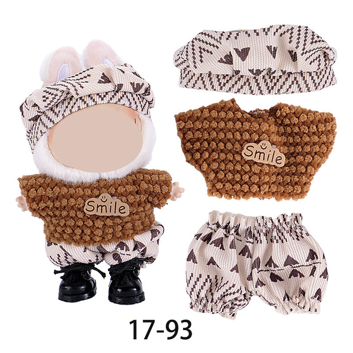 Wholesale Only Clothes Character Pattern Overalls Set doll clothes