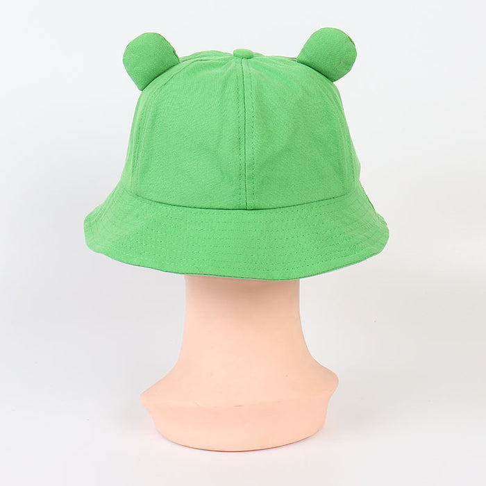 Wholesale Fisherman hat frog children's Children's hat Sun-proof basin hat