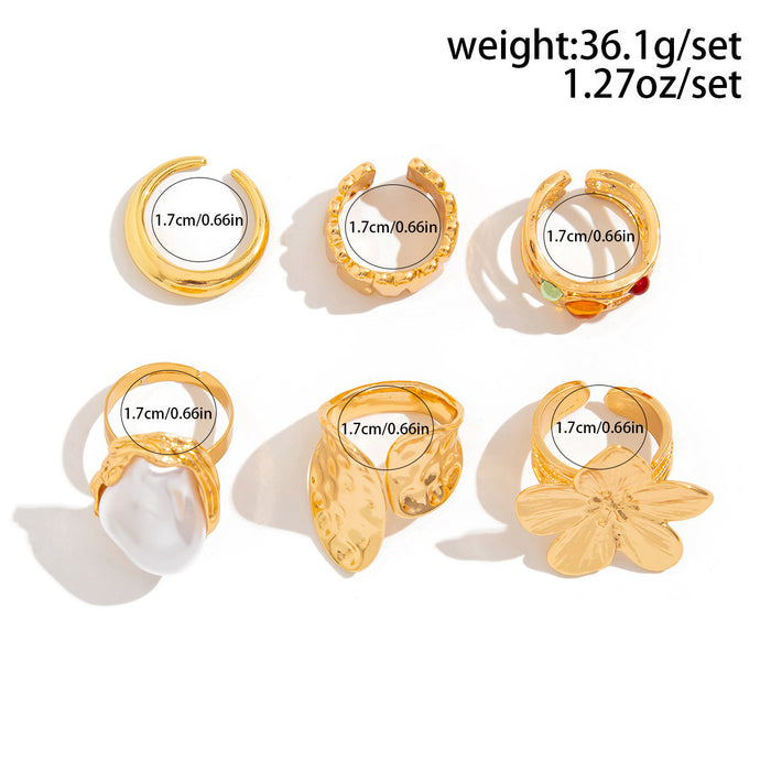 Wholesale Small niche design versatile ring, circular ring, geometrically irregular opening ring