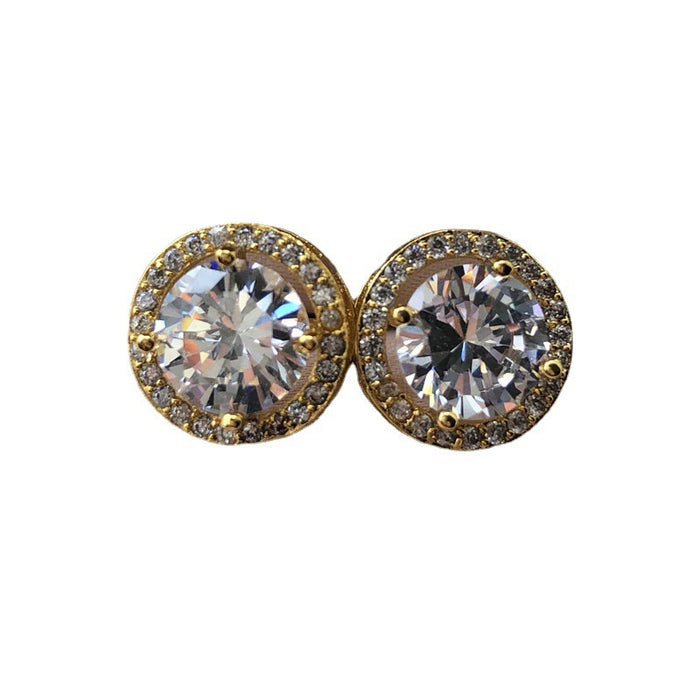 Wholesale Personalized and fashionable earrings for women, simple and versatile, elegant and stylish zircon earrings