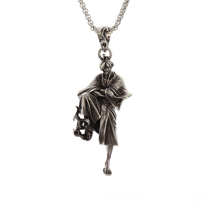 Wholesale  Retro Alloy Cartoon Character Pendant Necklace