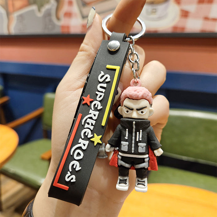 Wholesale Cartoon Doll Silicone Keychain JDC-KC-YiZhuo010