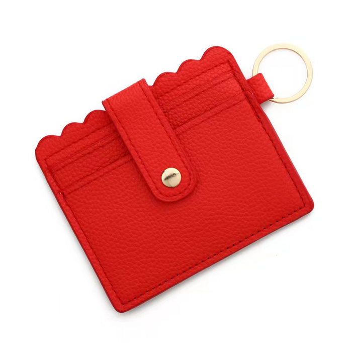 Wholesale Leopard Print Cow Print Plaid PU Leather Card Holder Keychain JDC-KC-HTong001