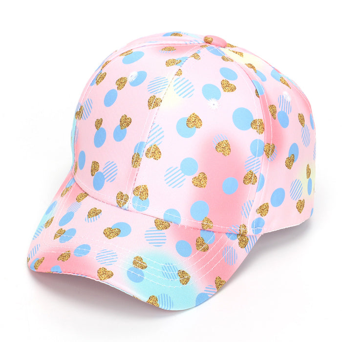 Wholesale Children' s colorful tie-dye baseball cap outdoor sun hat