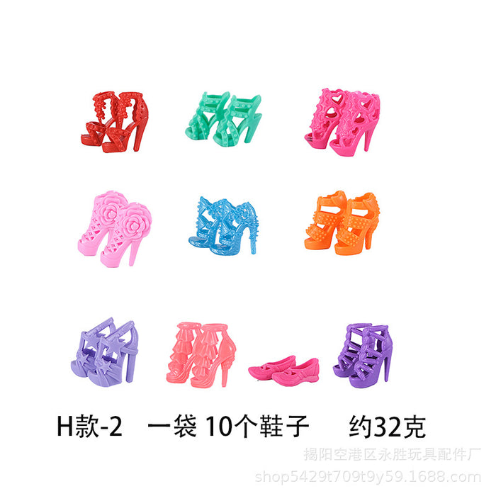 Wholesale Doll dress-up princess doll toy electroplated crown necklace earrings bracelet earrings accessories bag