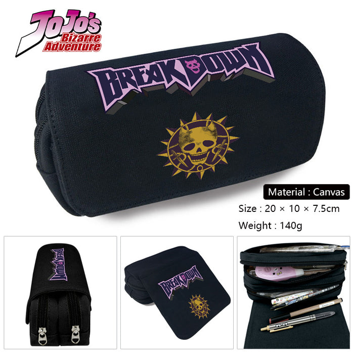 Wholesale Anime Cartoon Canvas Pencil Case Stylish Student Stationery Pouch