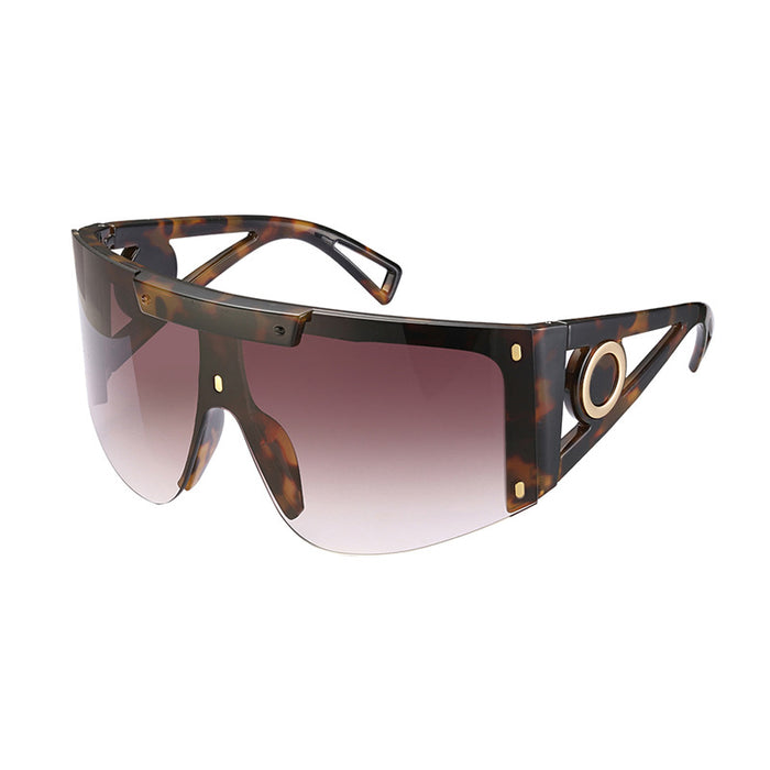 Wholesale  One-piece Large-frame sunglasses Women's sunglasses