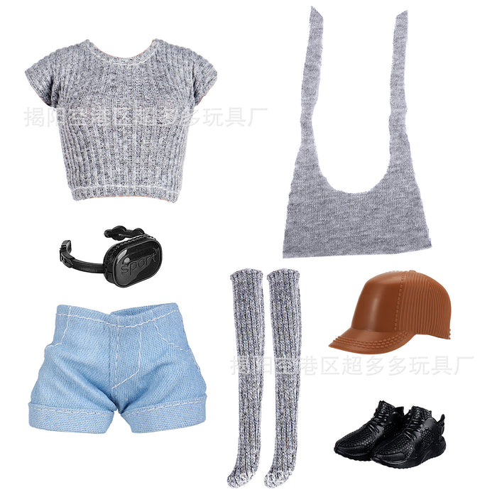 Wholesale 11 Inch 30cm Doll Running Dress Fashion Pants Socks