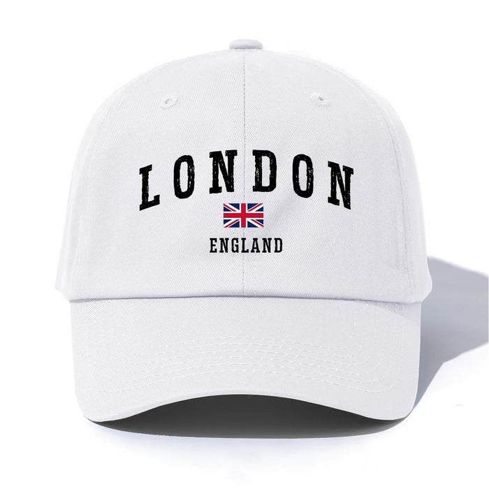 Wholesale Trendy London Flag Print Baseball Cap Adjustable Sun Protection Summer Hat