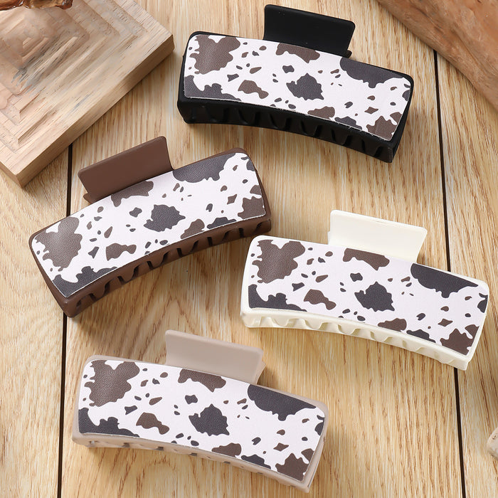 Wholesale multi-color stone spot large square Hair Clips