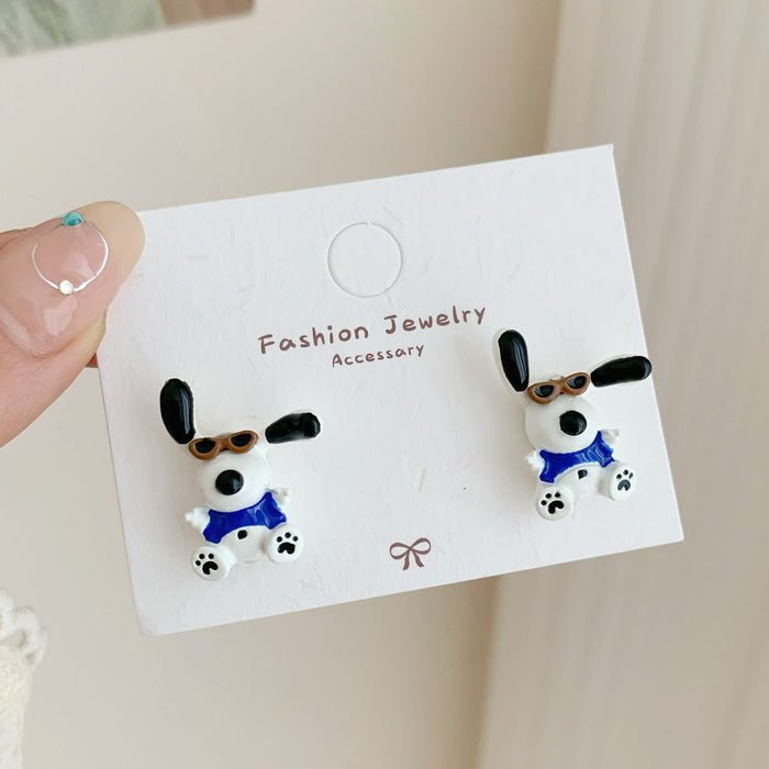 Wholesale Cartoon cute earrings with silver needles, niche and exquisite personalized earrings