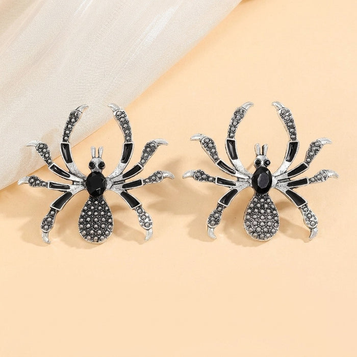 Wholesale Alloy  Ear Studs Rhinestone Gothic Punk Earrings Fashion Accessory for Party Wear