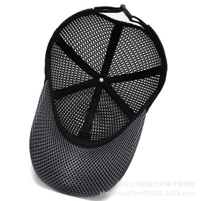 Wholesale Hat Mesh Baseball Hat Sunshade Breathable Sports and Leisure Sunscreen Hat