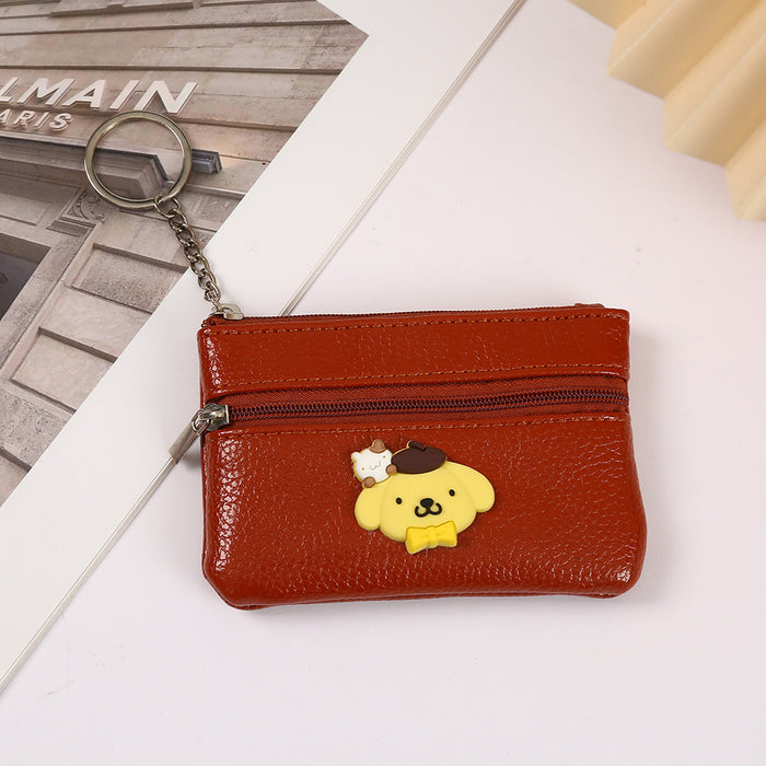 Wholesale Cartoon Cute PU Zipper Coin Purse Keychain JDC-KC-YiK009