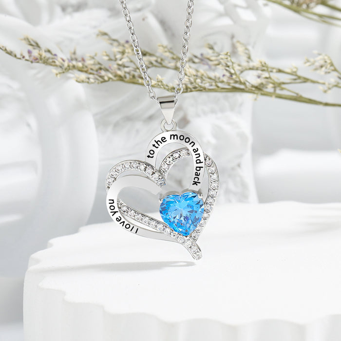 Wholesale Heart Pendant Necklace Eternal Love Double-layer Love Heart-shaped Necklace