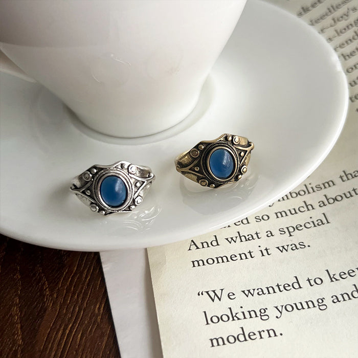 Wholesale Antique jewelry with personalized opening, pure silver ring, antique bronze