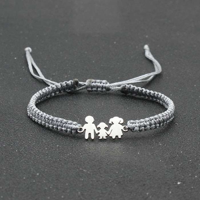 Wholesale Jewelry Stainless Steel Handmade Braided Adjustable Red Rope Bracelet Couple's Hand Rope