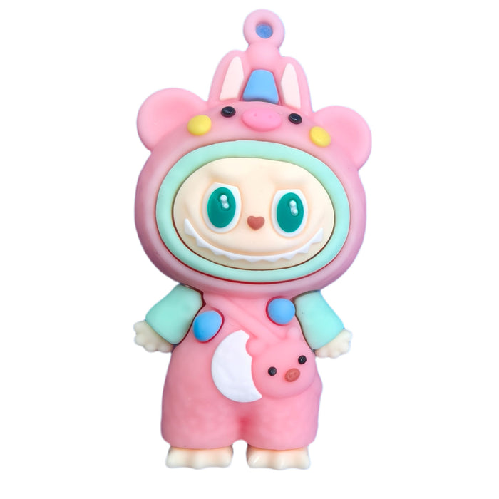 Wholesale Cross-dressing three-dimensional soft PVC material cartoon cute pull cloth pendant