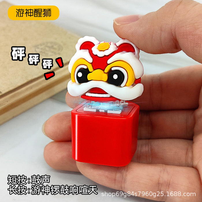 Wholesale Button press creative pendant cute style keychain decompression toy