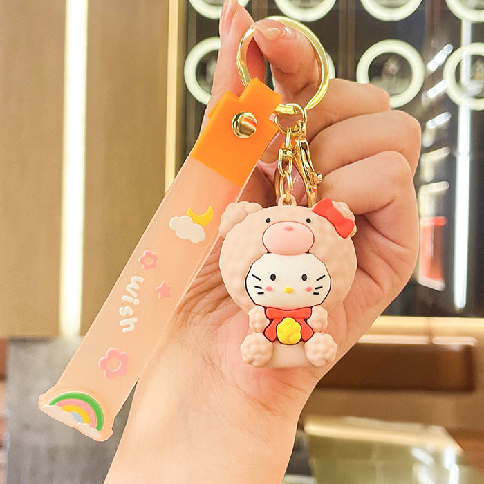 Wholesale Cartoon Doll Silicone Keychain JDC-KC-Benxin032