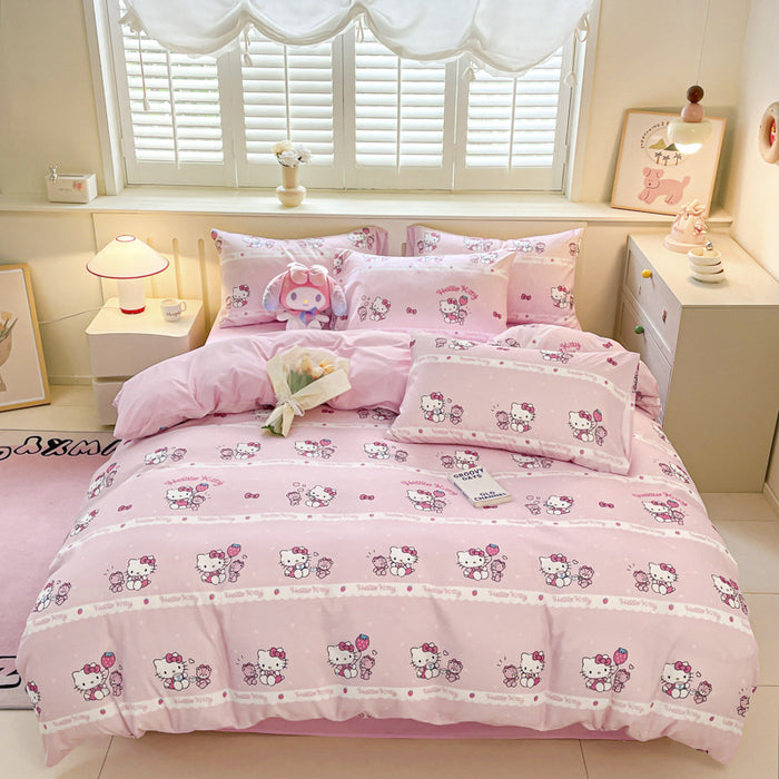 Wholesale Cartoon Bed Sheets, Dust Covers, Protective Covers, Skin Friendly and Frosted Bed Sheets JDC-SEE-AiErMei002