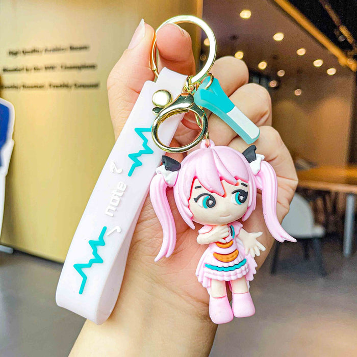 Wholesale PVC Cartoon Doll Keychain JDC-KC-LeZi030