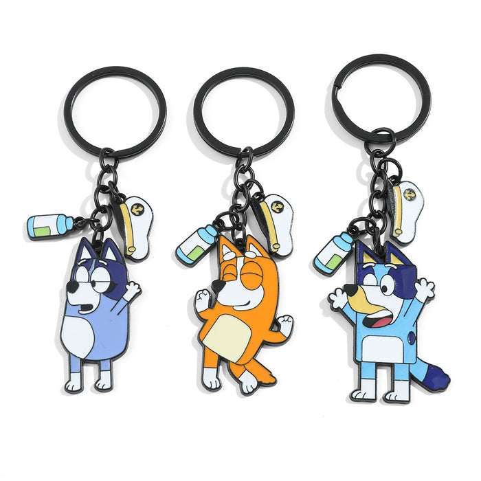 Wholesale 5PCS Cartoon Cute Dog Zinc Alloy Keychain JDC-KC-GYu002