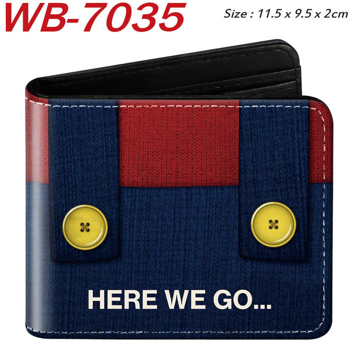 Wholesale Anime Cartoon Print PU Leather Bi Fold Wallet Street Fashion Unisex Student Wallets Waterproof Full Color Design Fashion Accessory Resale