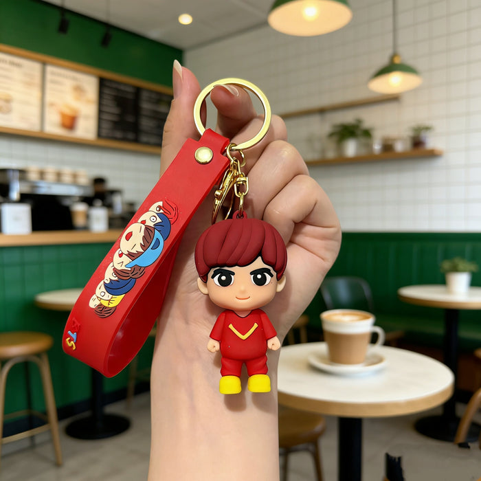 Wholesale Soft Rubber 3D Doll Keychain Backpack Pendant Trendy Decorative Accessory Gift