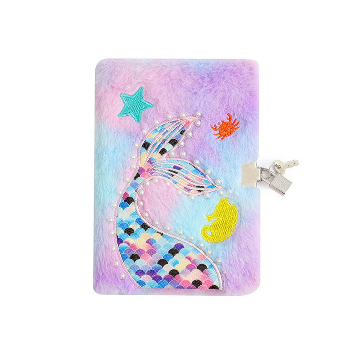 Wholesale Mermaid Tail Plush Notebook