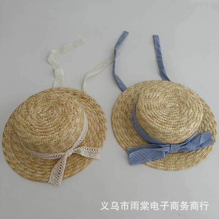 Wholesale Children's Straw Hat Sunscreen Hat Summer Beach Hat Baby Vacation