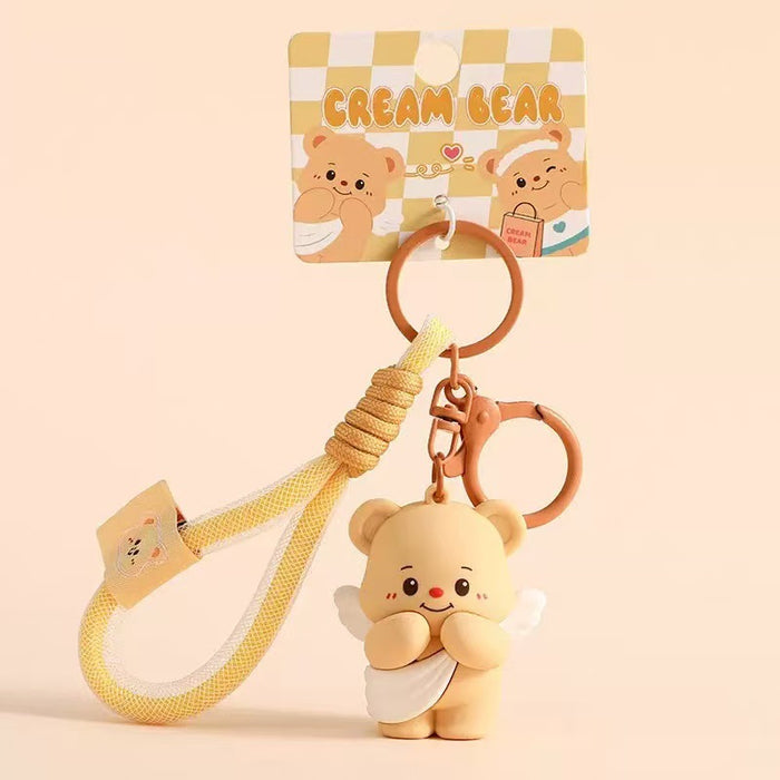 Wholesale Cute Cartoon Bear Stress-Relief Toy Keychain
