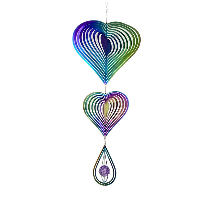 Wholesale 3D Stainless Steel Rotating Wind Gyro Wind Chimes