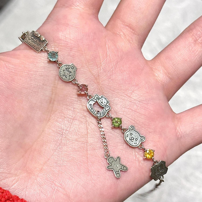 Wholesale Colorful Zircon Bracelet Exquisite Versatile Bracelet Jewelry