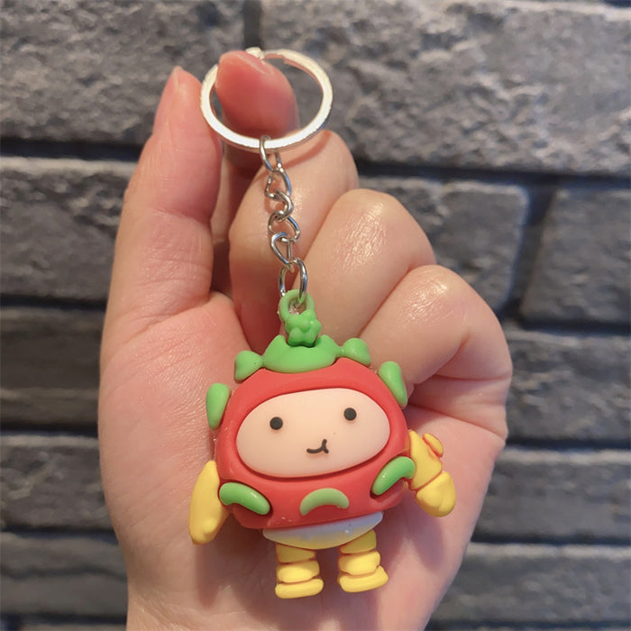 Wholesale Keychains silicone doll cute car bag ornaments