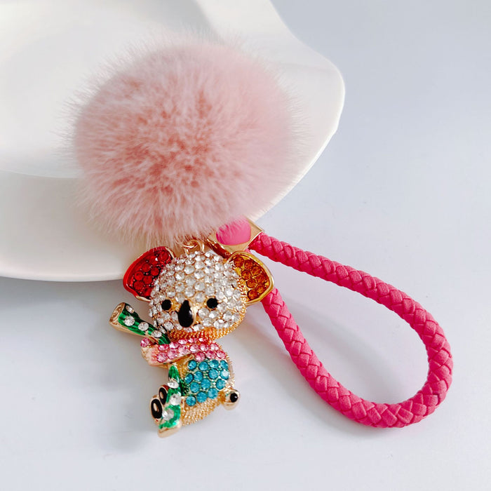 Wholesale Cute Cartoon Koala Zinc Alloy Keychain JDC-KC-ZhanLun021