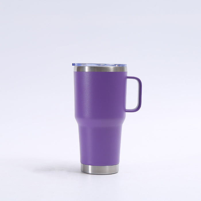 Wholesale Stainless Steel Thermos Cup with Handle Portable Large Capacity Vacuum Tumbler Ice Cup JDC-CUP-JinZhuo001