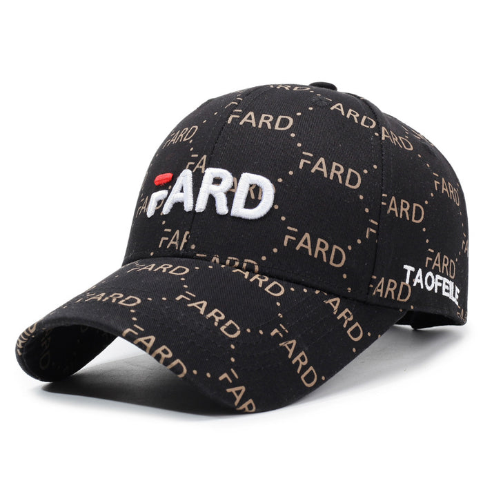 Wholesale Baseball cap, embroidered duck tongue cap, fashionable and casual versatile hat, outdoor sports sun shading and sun protection hat