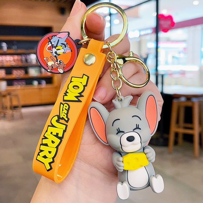 Wholesale Cartoon Silicone Keychain JDC-KC-MZL014