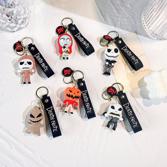 Wholesale Halloween Cartoon Silicone Doll Keychain JDC-KC-QiChao053