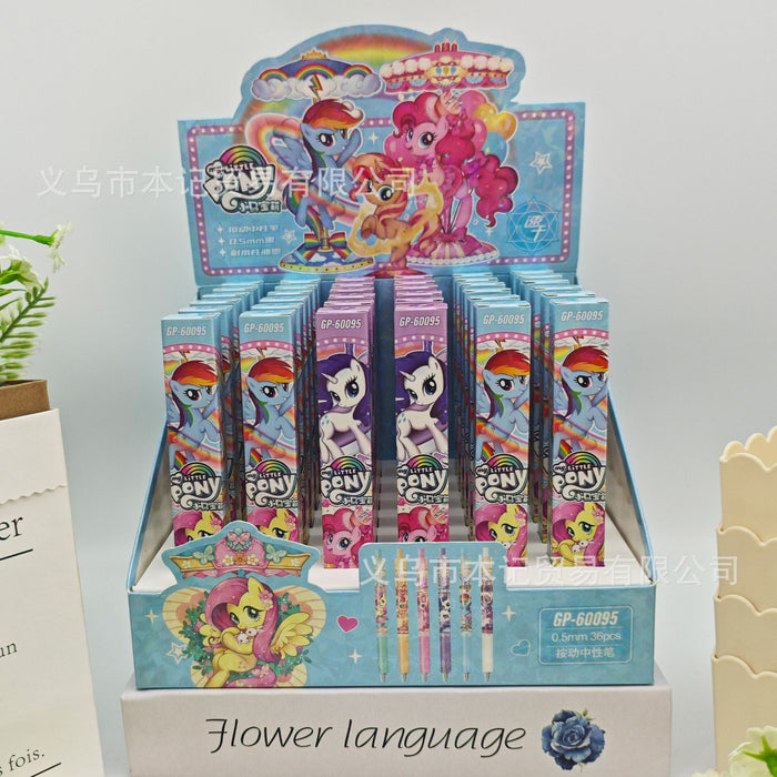 Wholesale cute cartoon 0.5mm student clickable ballpoint pens