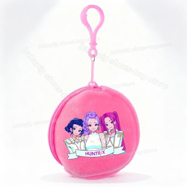 Wholesale Casual Kpop Style Cartoon Coin Purse For Girls Polyester Zipper Wallet Everyday Fashion Accessory Resale Gift