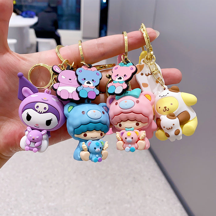 Wholesale PVC Cartoon Doll Keychain JDC-KC-NLu021