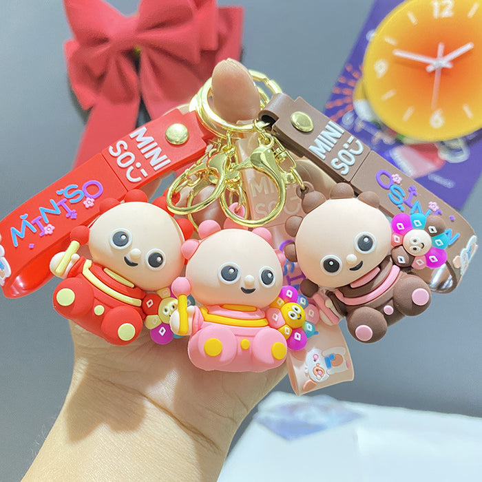 Wholesale PVC Cartoon Doll Keychain JDC-KC-WuYi131