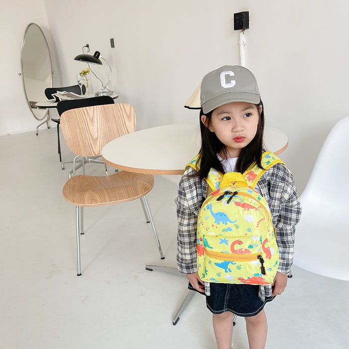 Wholesale New children's backpack with cartoon dinosaur pattern, kindergarten baby backpack