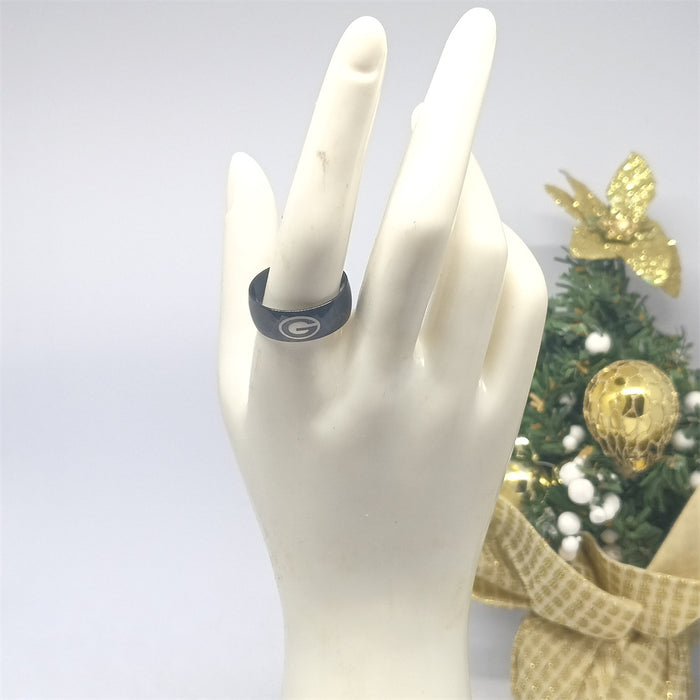 Wholesale American Super Rugby Team Stainless Steel Arc Ring T