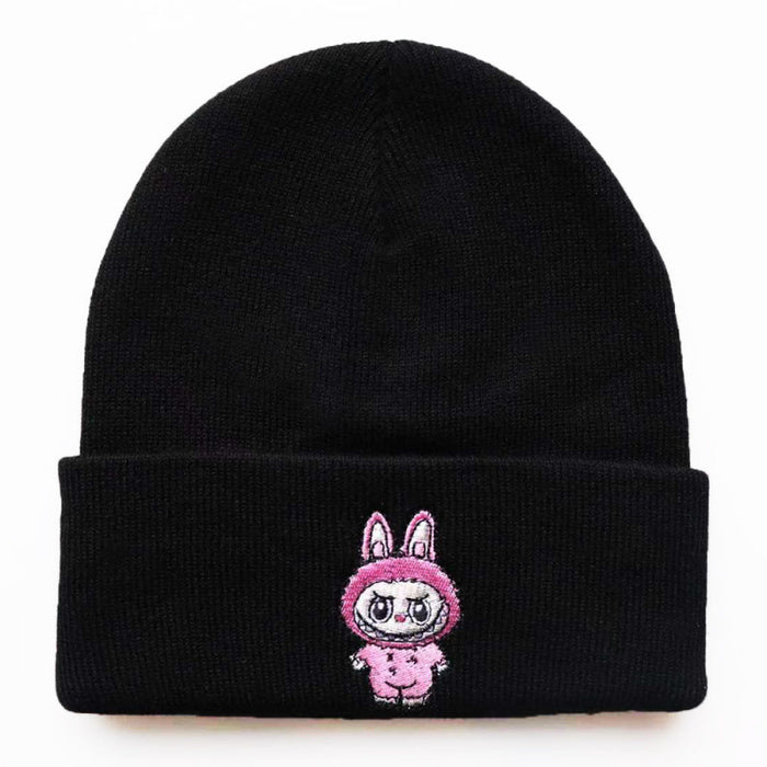 Wholesale Cartoon wool hat embroidered knit hat