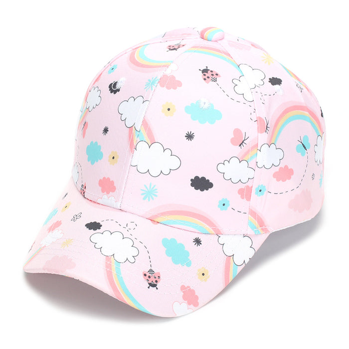 Wholesale Children' s colorful tie-dye baseball cap outdoor sun hat